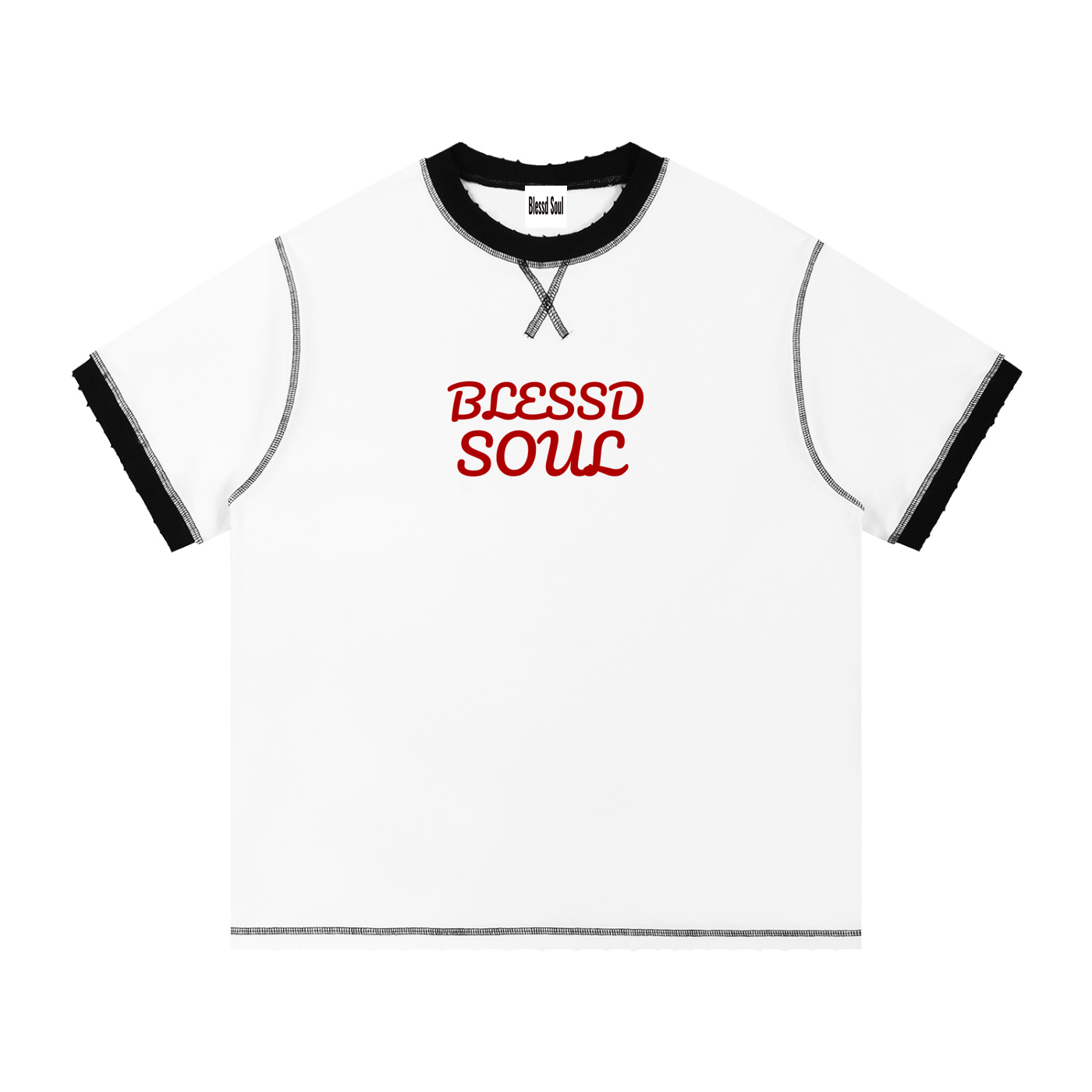 Contrast-Stitched Logo Tee