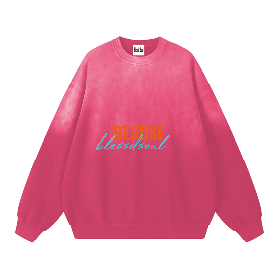 Drop-Shoulder Sweatshirt - Pink