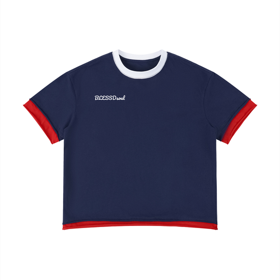 Boxy Color Block Tee
