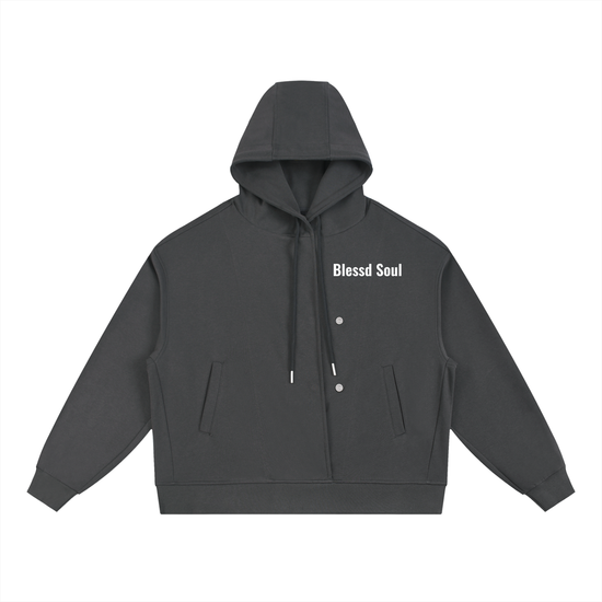Button Placket Hoodie