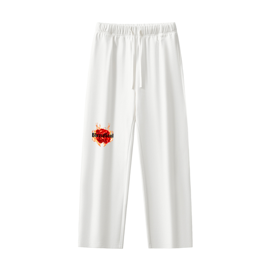 Straight-Leg Sweatpants-FLORAL FLAME COLLECTION