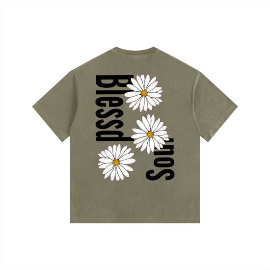 Vintage Washed Oversized Floral Tee