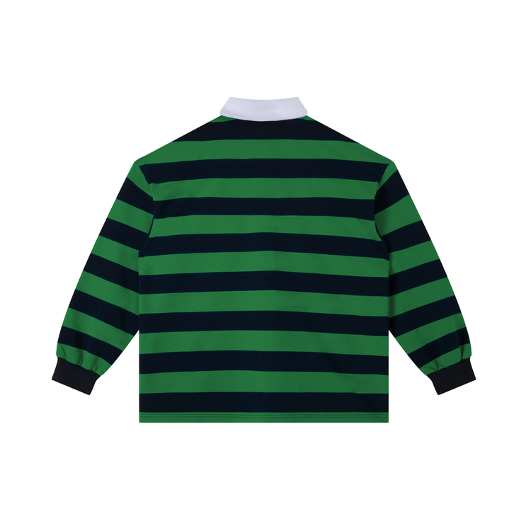 stripe polo shirt casual outfit