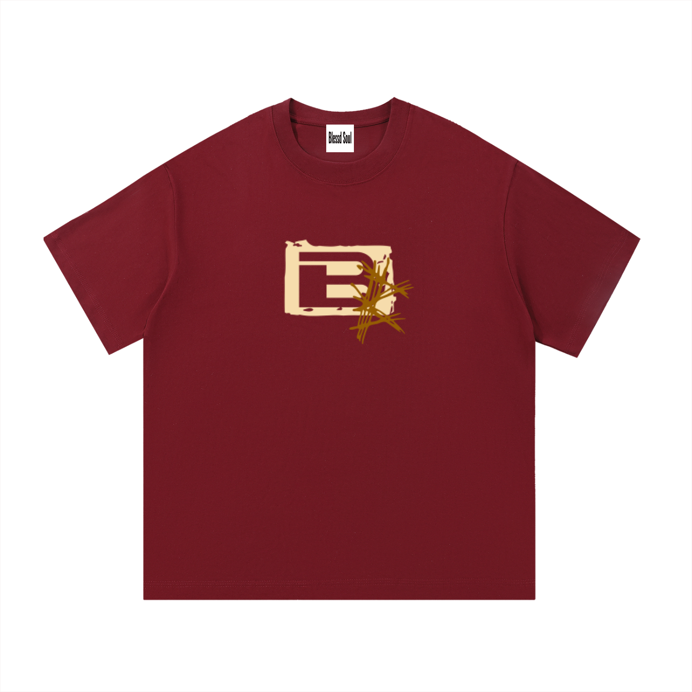 Deep Red Logo Tee