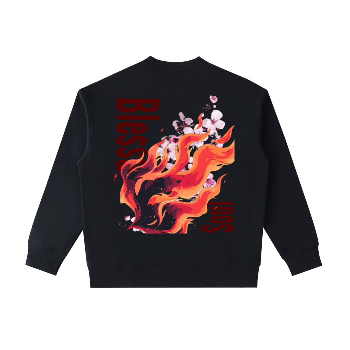 Oversized Sweatshirt- FLORAL FLAME Collection