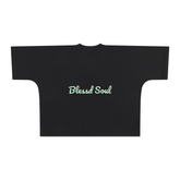 Oversized Boxy Graphic Tee in black featuring &