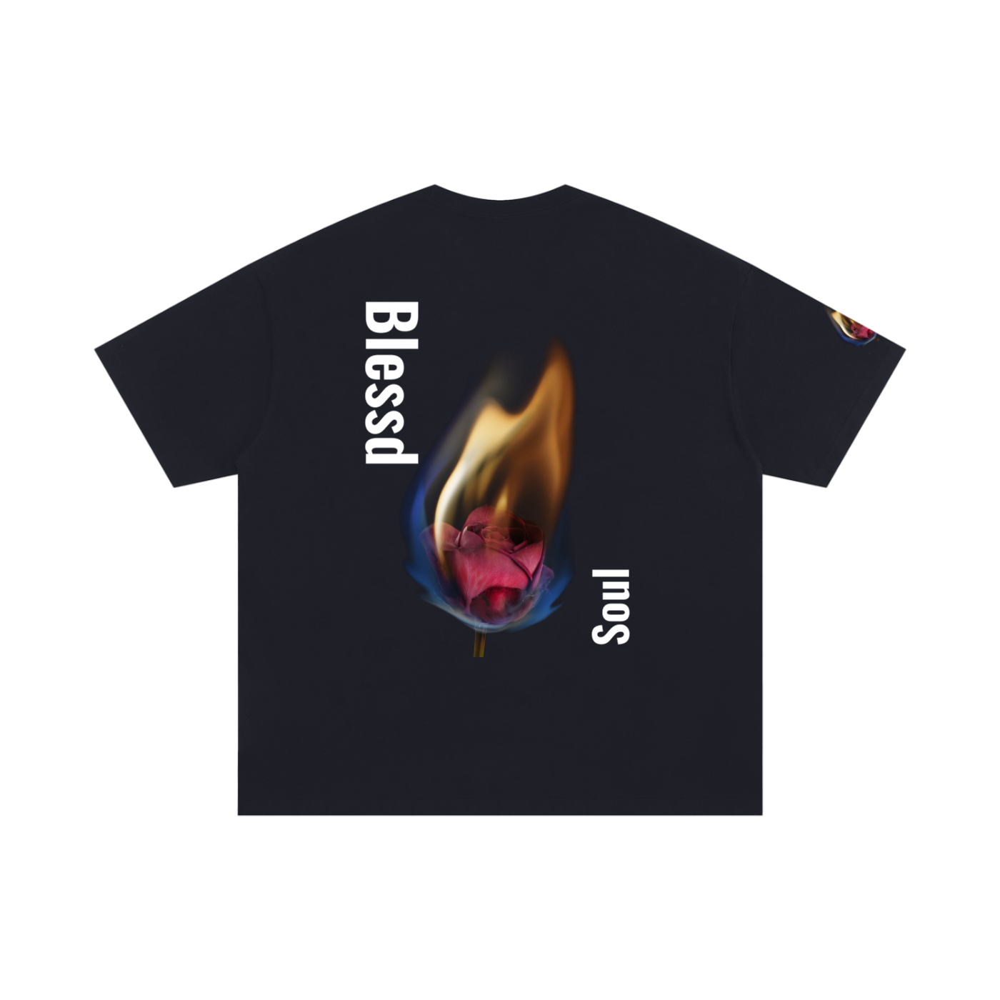 Oversized Logo Tee- FLORAL FLAME Collection