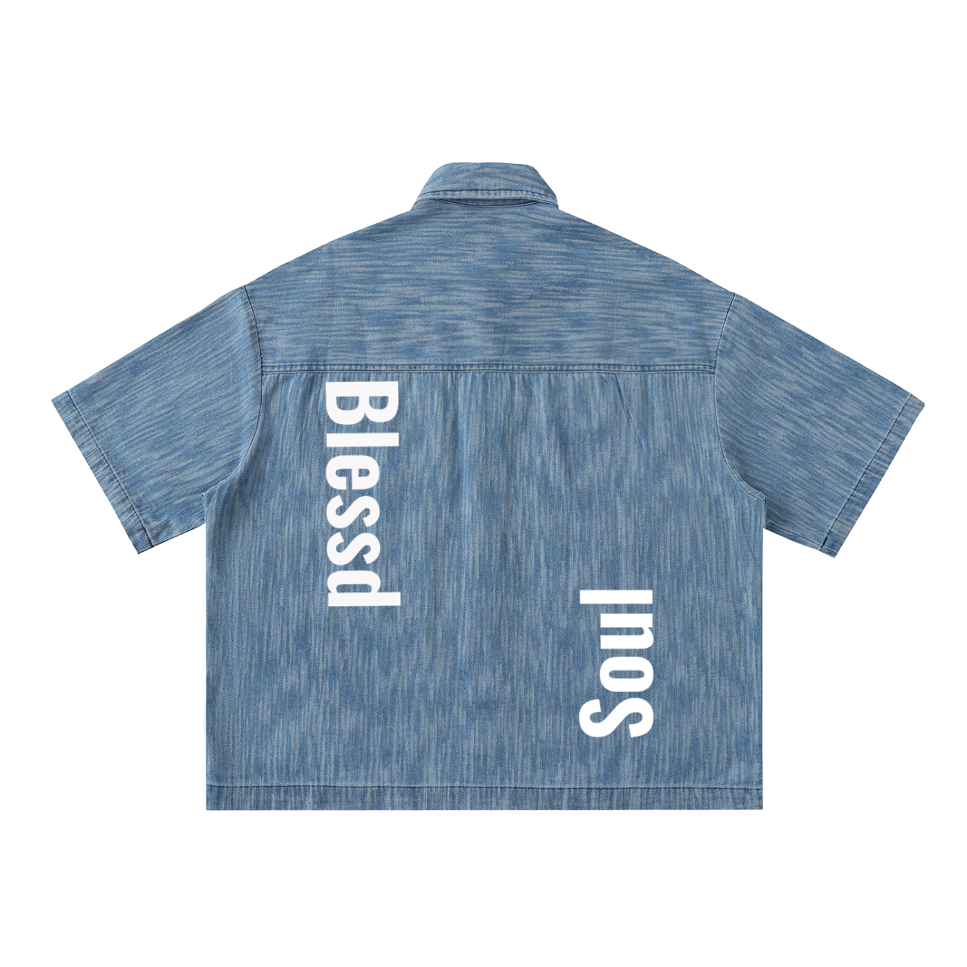 Distressed “Denim” Shirt