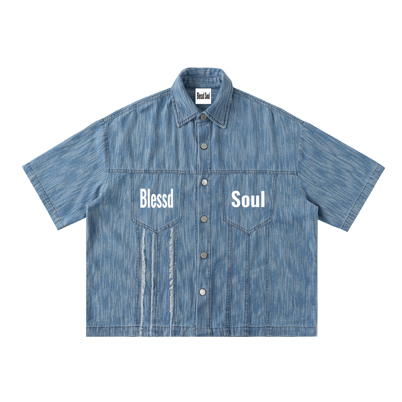 Distressed “Denim” Shirt