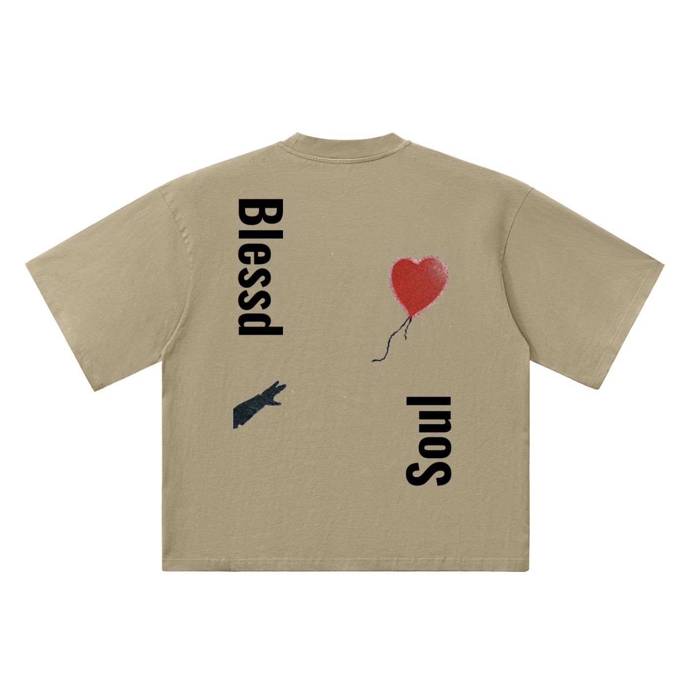 Oversized Drop Shoulder Tee- Reaching For Love