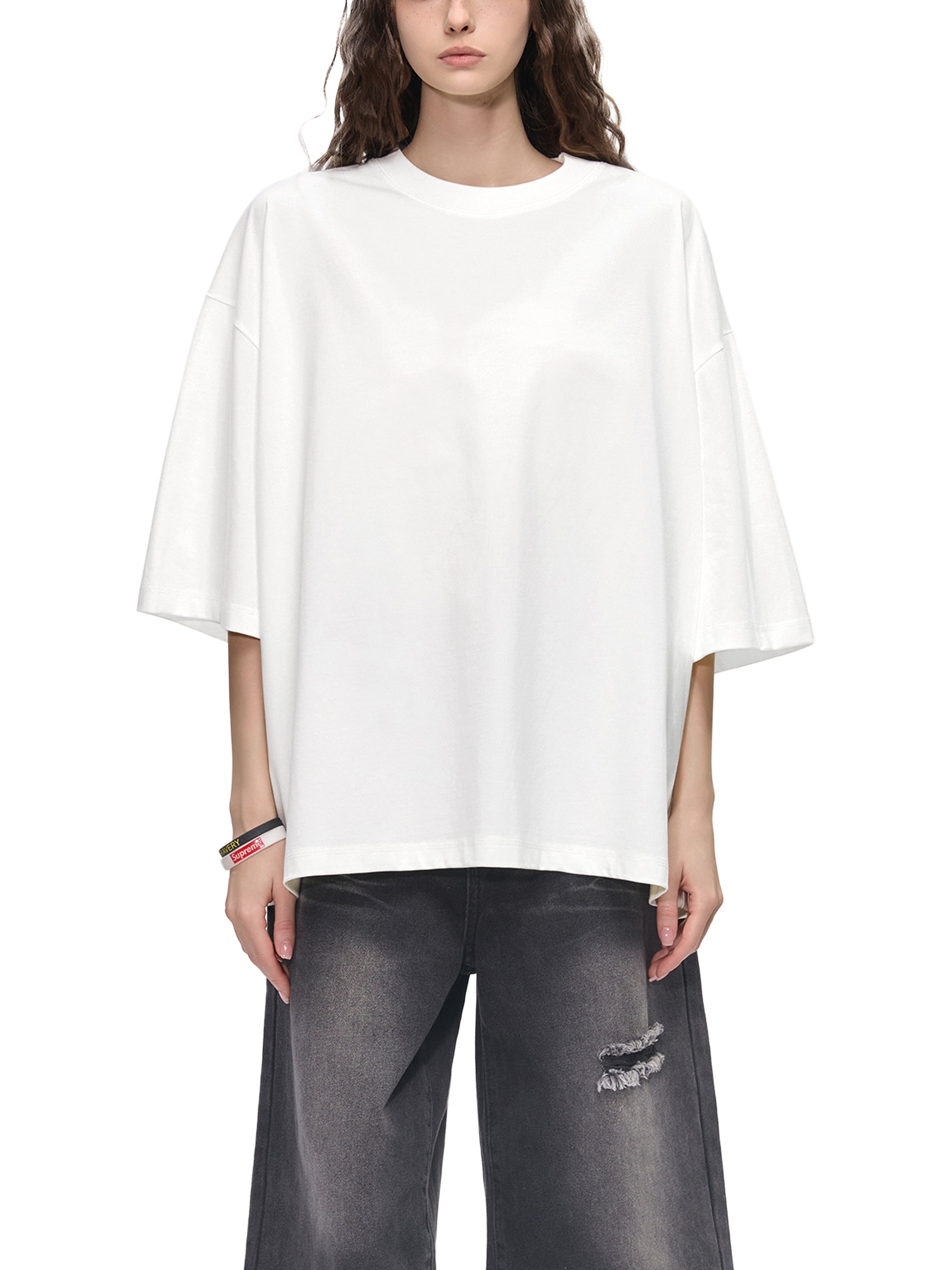 Oversized Drop Shoulder Floral Tee